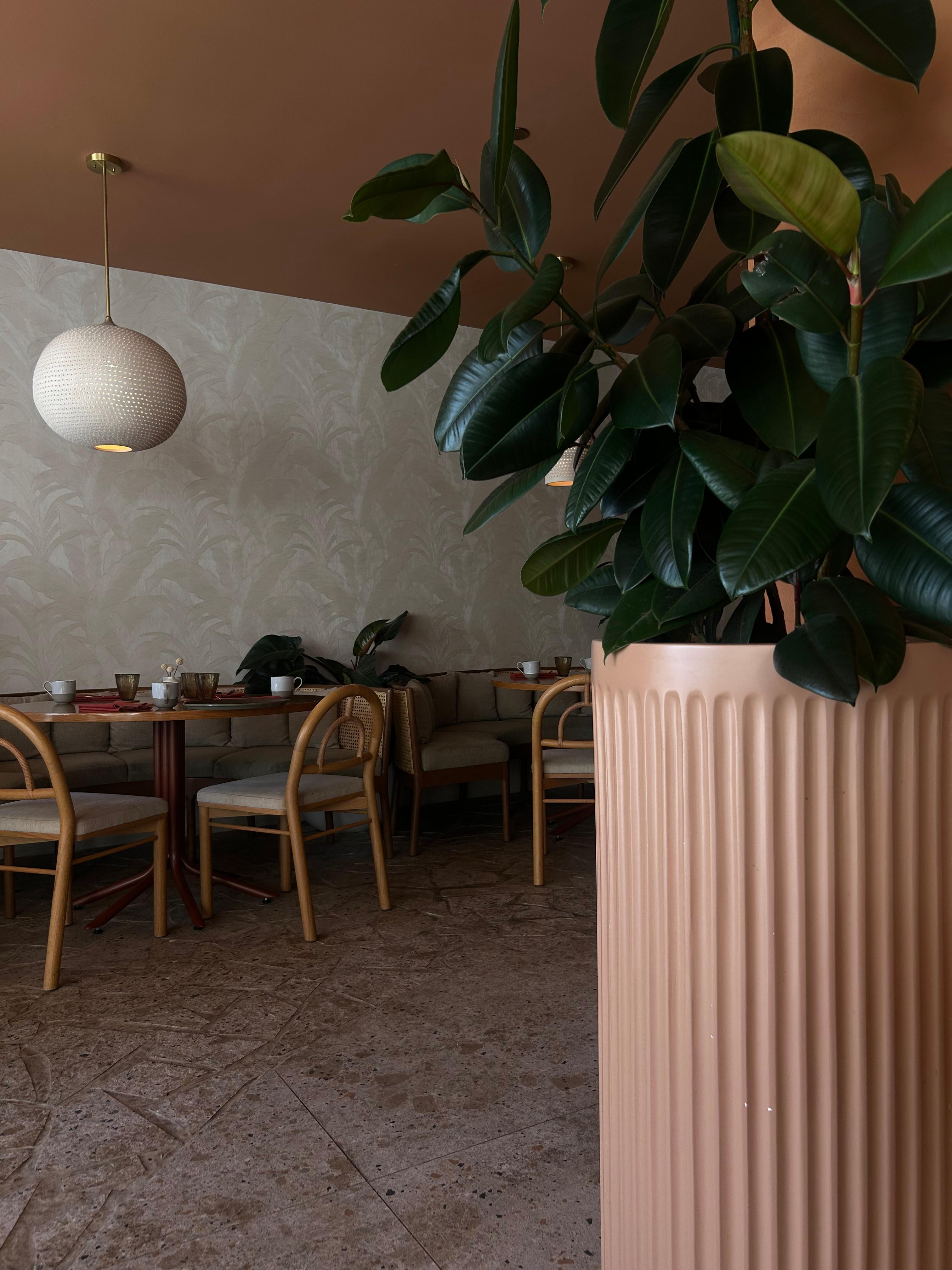 The restaurant inside the hotel has a nice vibe