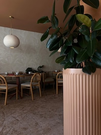 The restaurant inside the hotel has a nice vibe