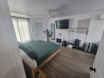 Spacious, modern room.