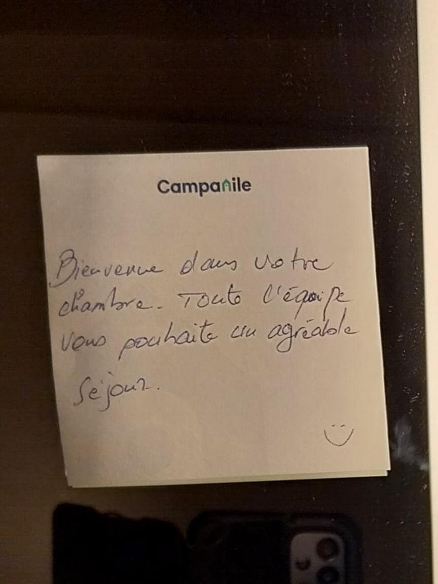 Petit mot dans la salle de bain
