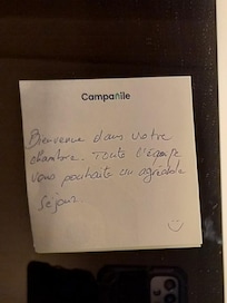 Petit mot dans la salle de bain
