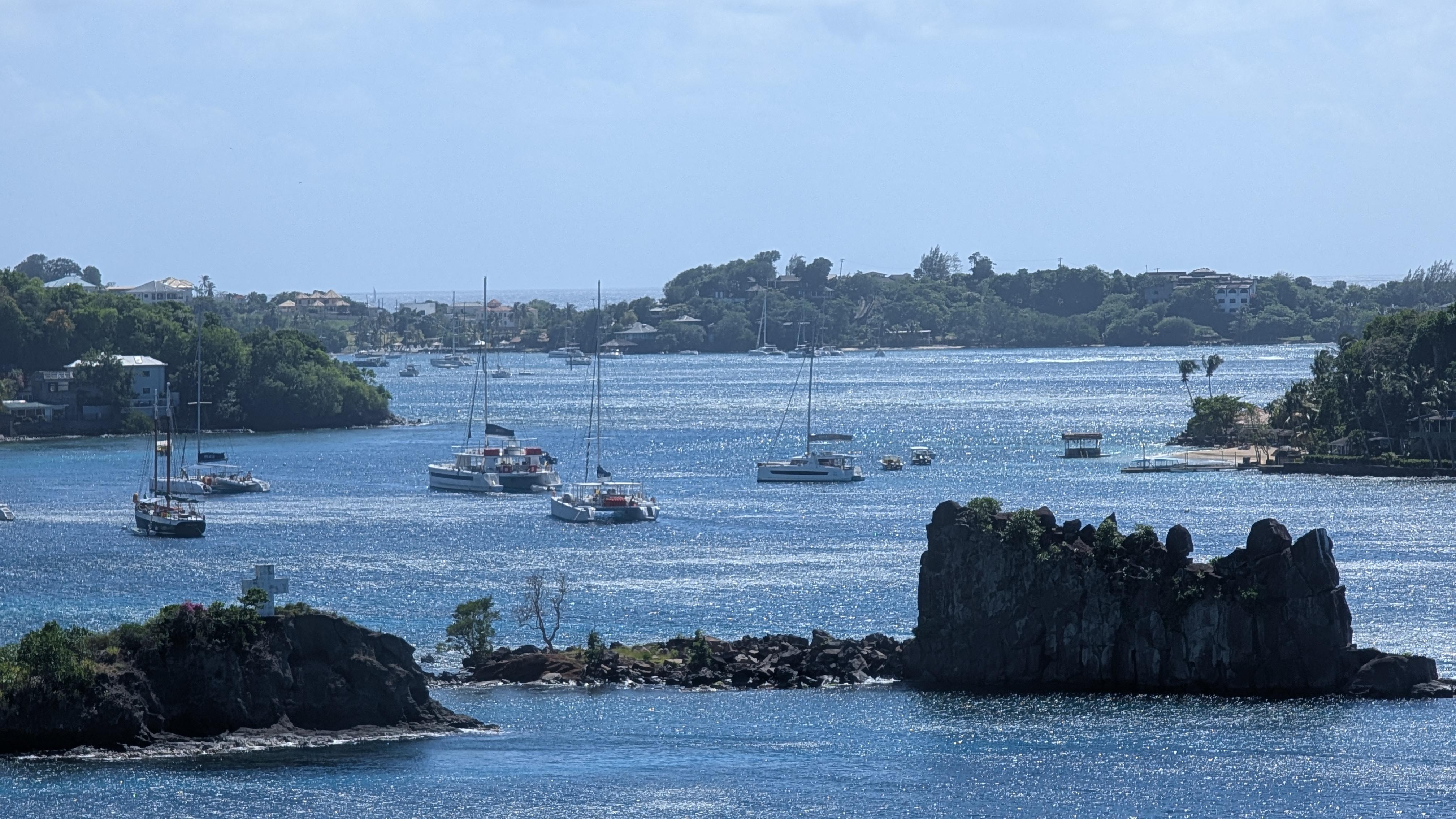 View from balcony and windows.
