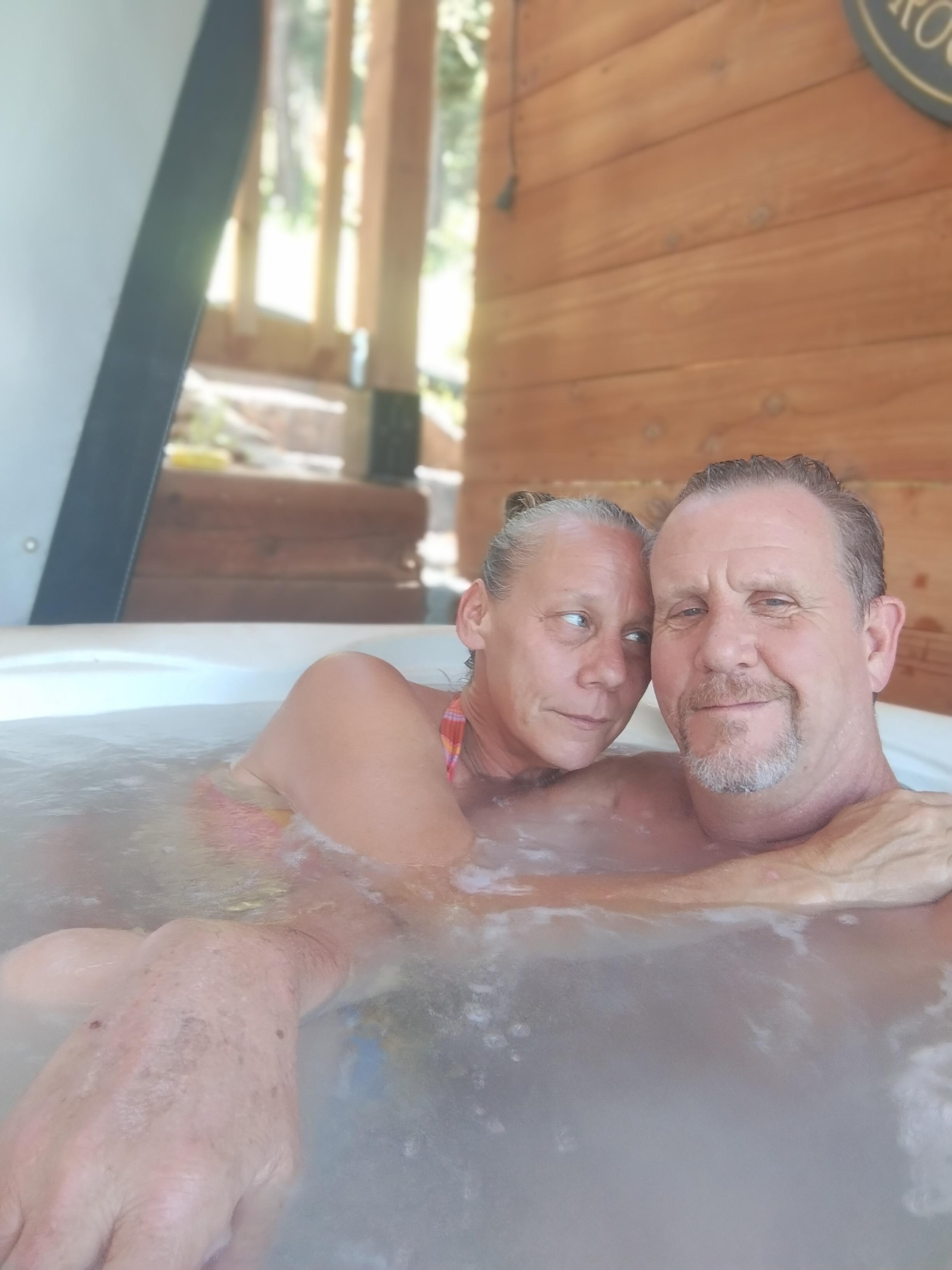 With a hot tub right outside your front door, it doesn't get any better than that!