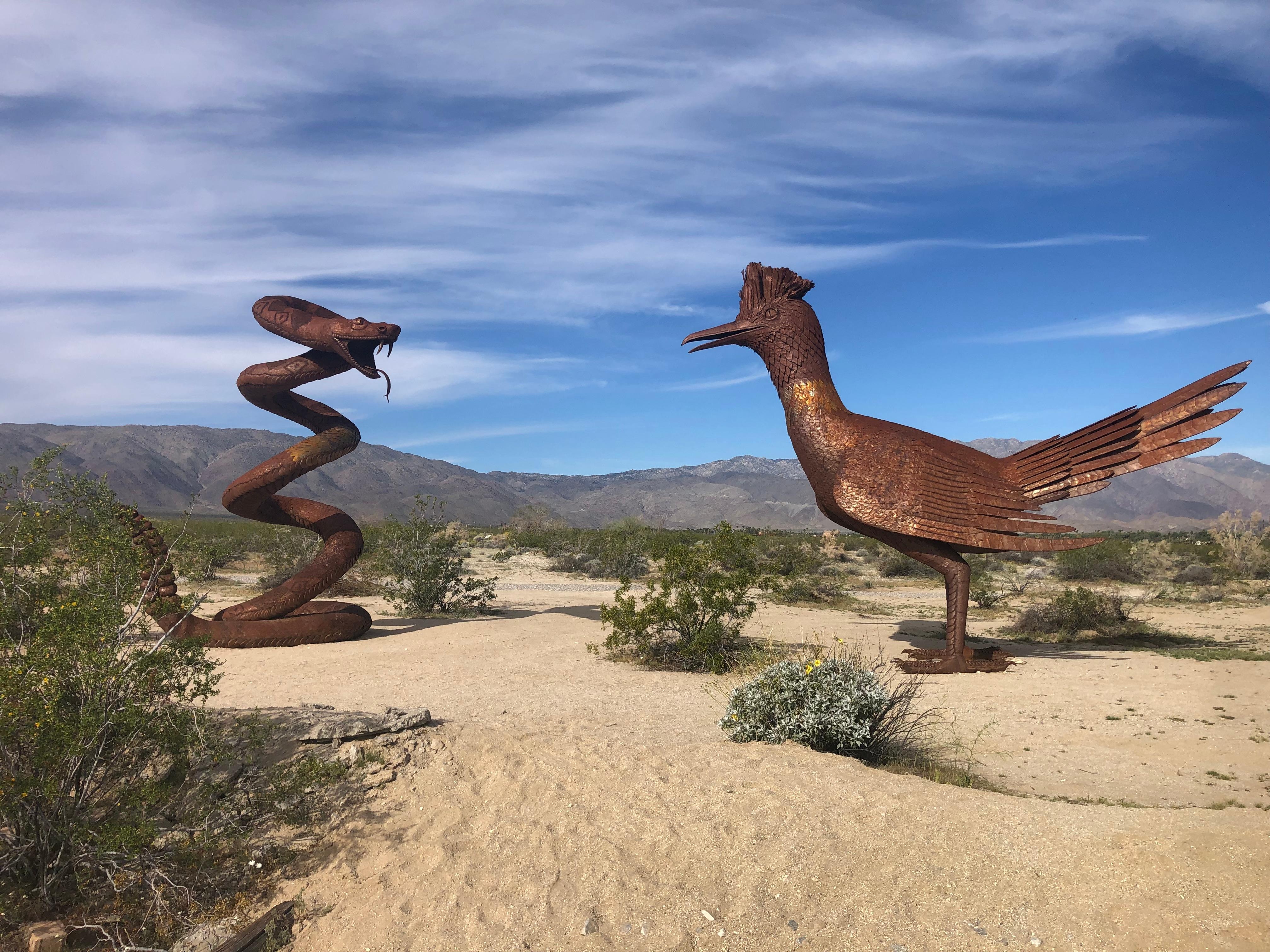 New sculptures in the desert near the house this year.