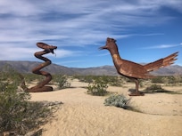 New sculptures in the desert near the house this year.