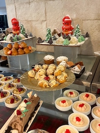 Christmas Eve dinner at the buffet.