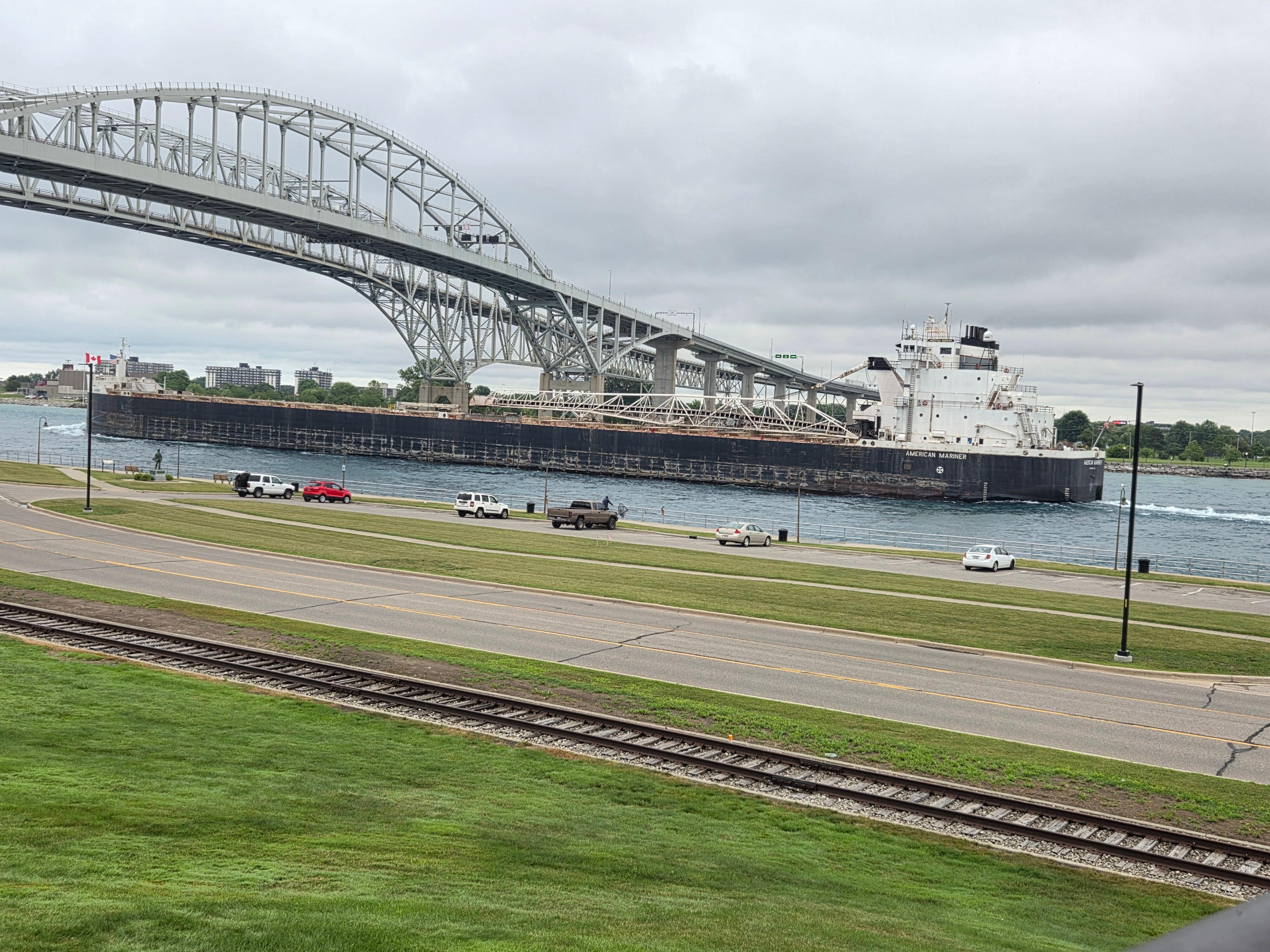 Watching freighters