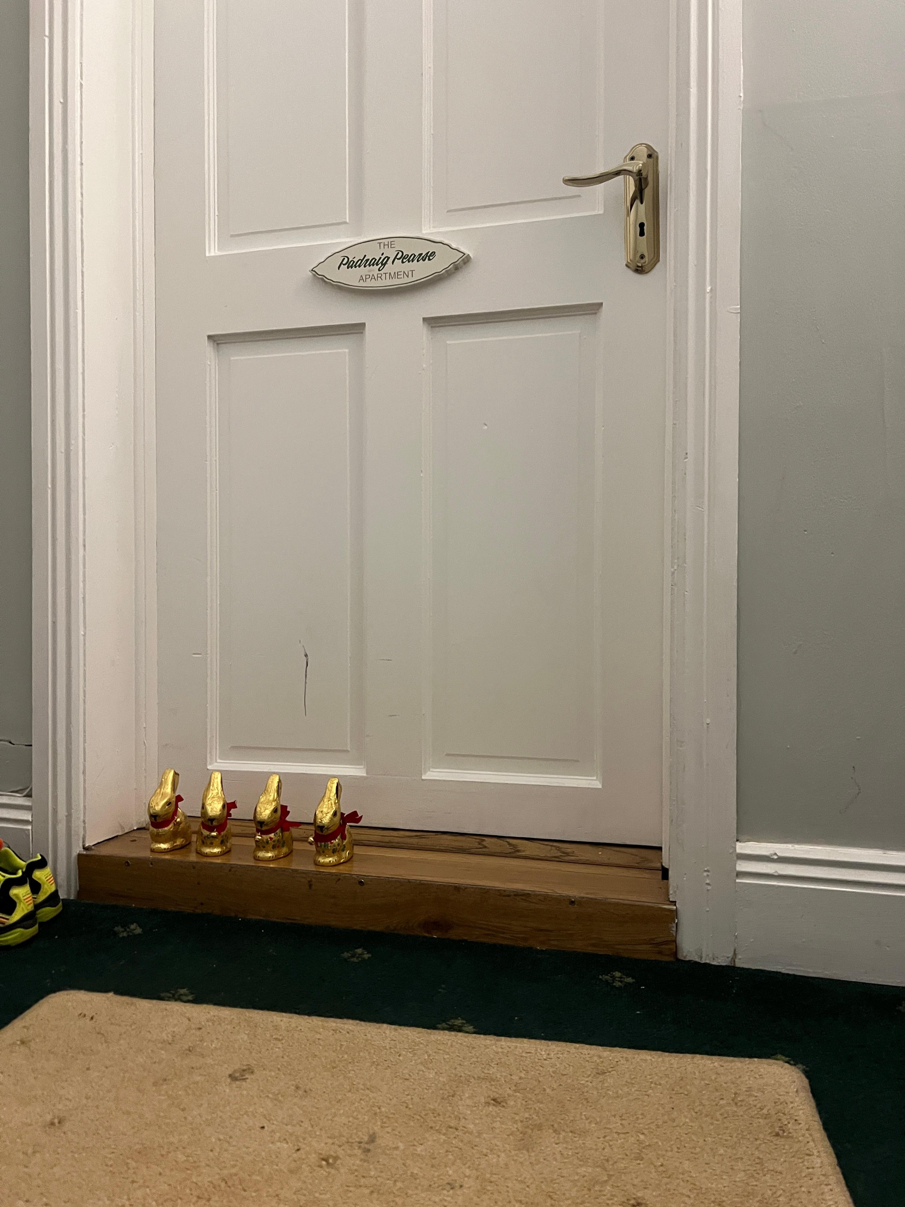 Sogar einen kleinen Ostergruß gab es für uns vier. Das war wirklich sehr aufmerksam und die Kinder haben sich sehr gefreut 