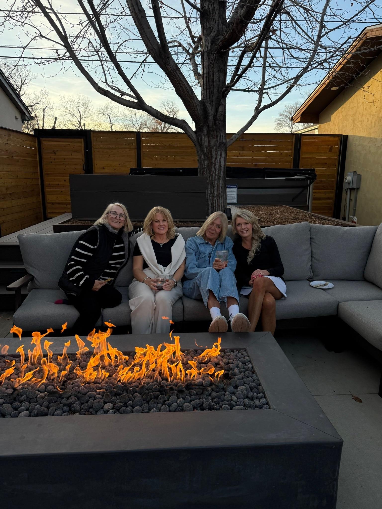 Wonderful outdoor fire place