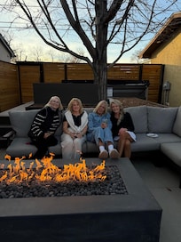 Wonderful outdoor fire place