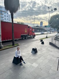 My companion, after having a nice good sleep and breakfast🙏