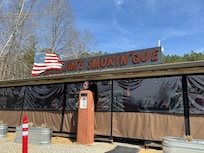 Not far away from cabin, incredible BBQ!