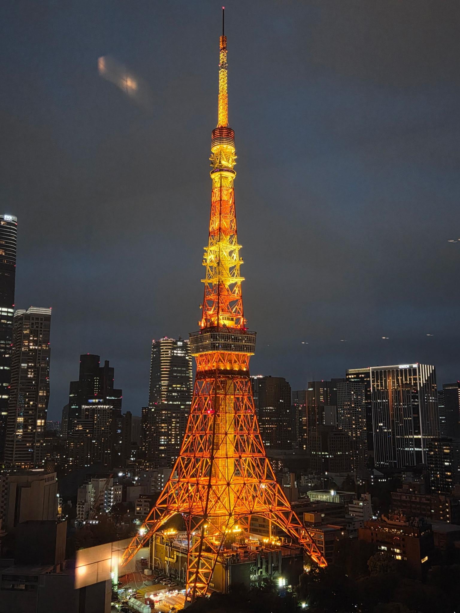Tokyo Tower from the Premium Lounge 