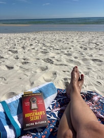 Relaxing on the beach.