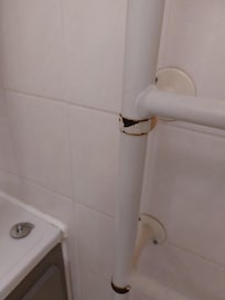 Heated towel rail rust.