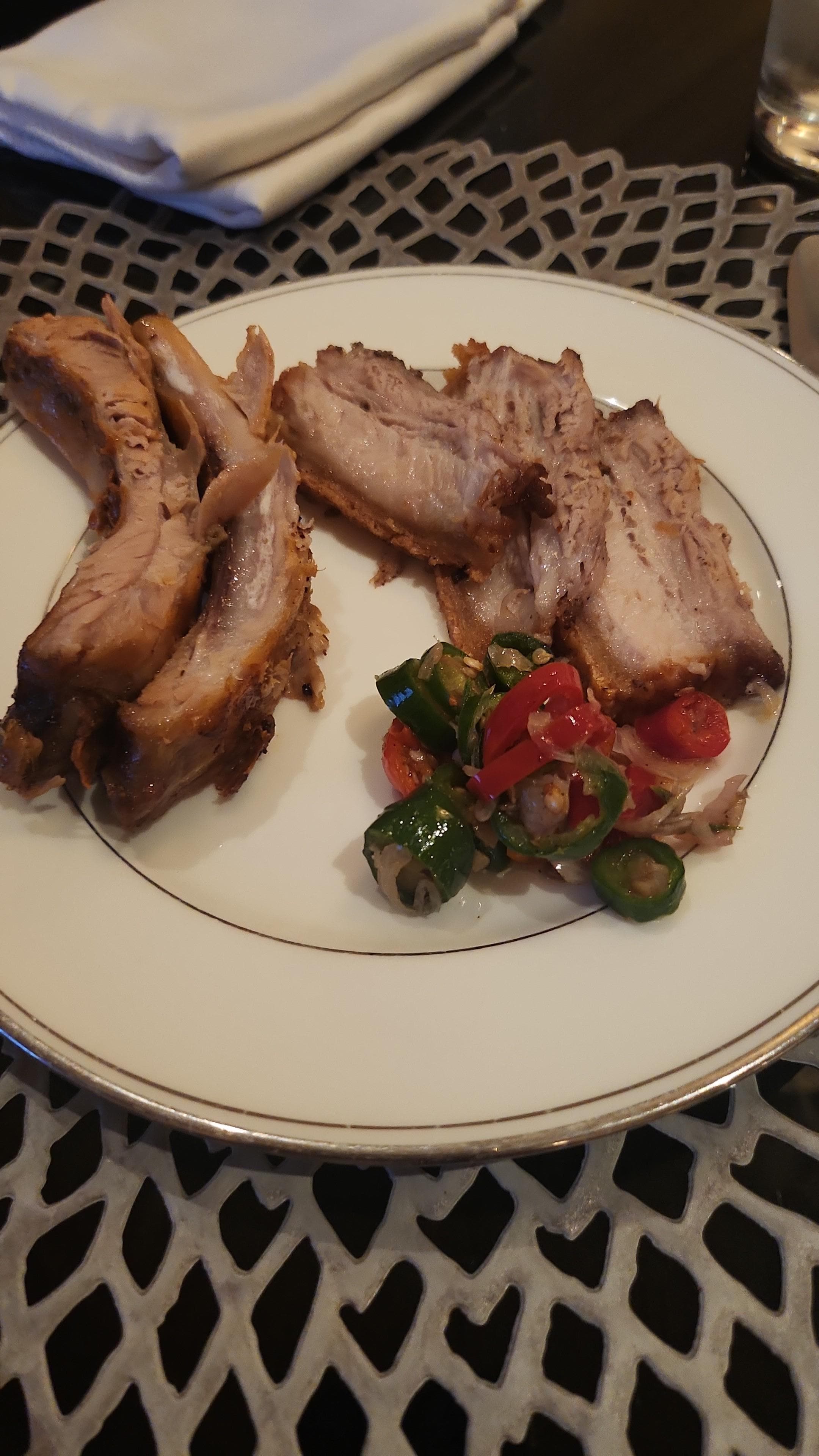 Dinner at club lounge