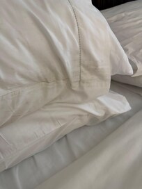 Yep a foot print on pillow.