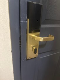 Pretty sure this door was kicked in and fixed!!??