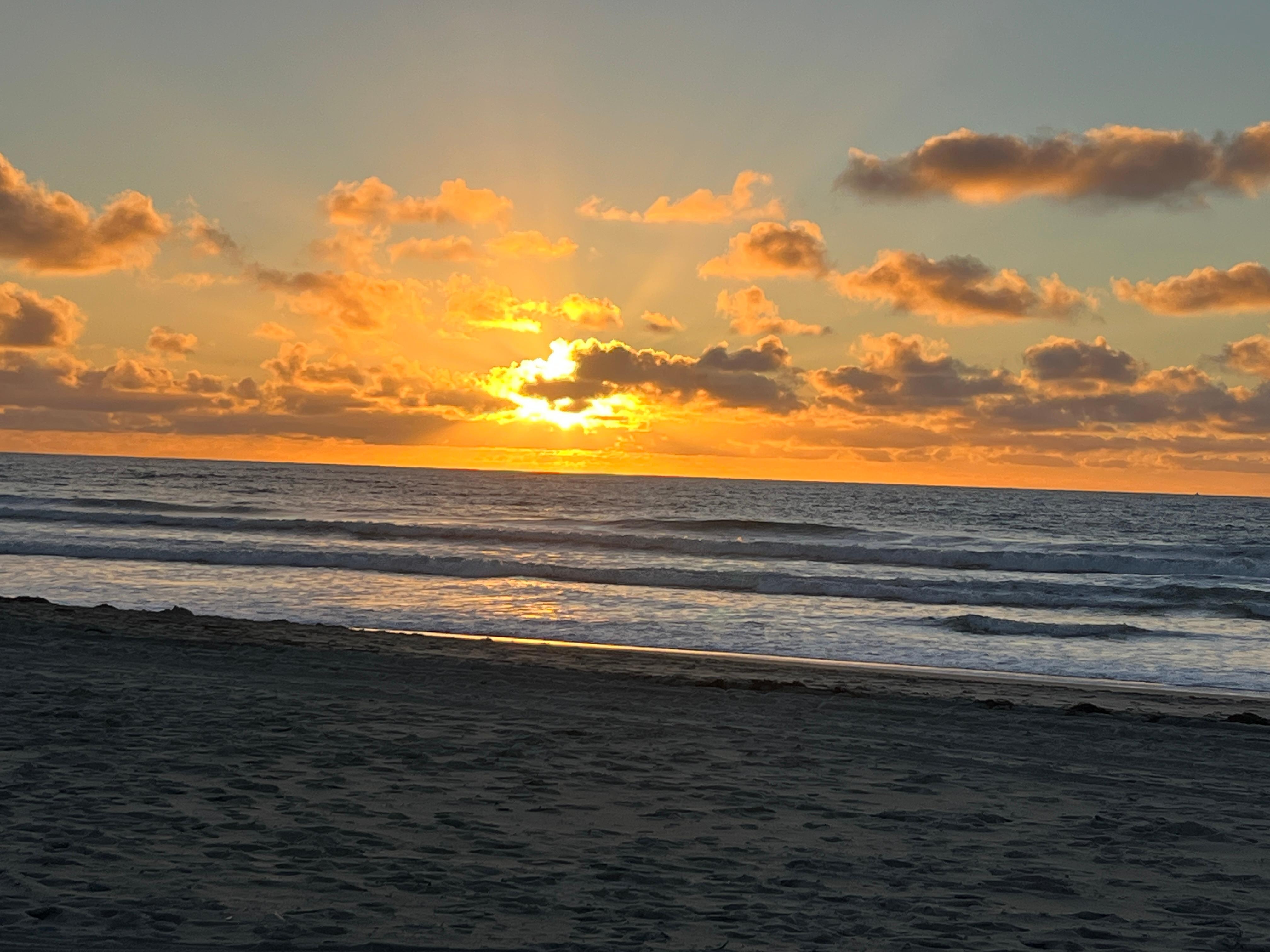 Sunset just steps away. 