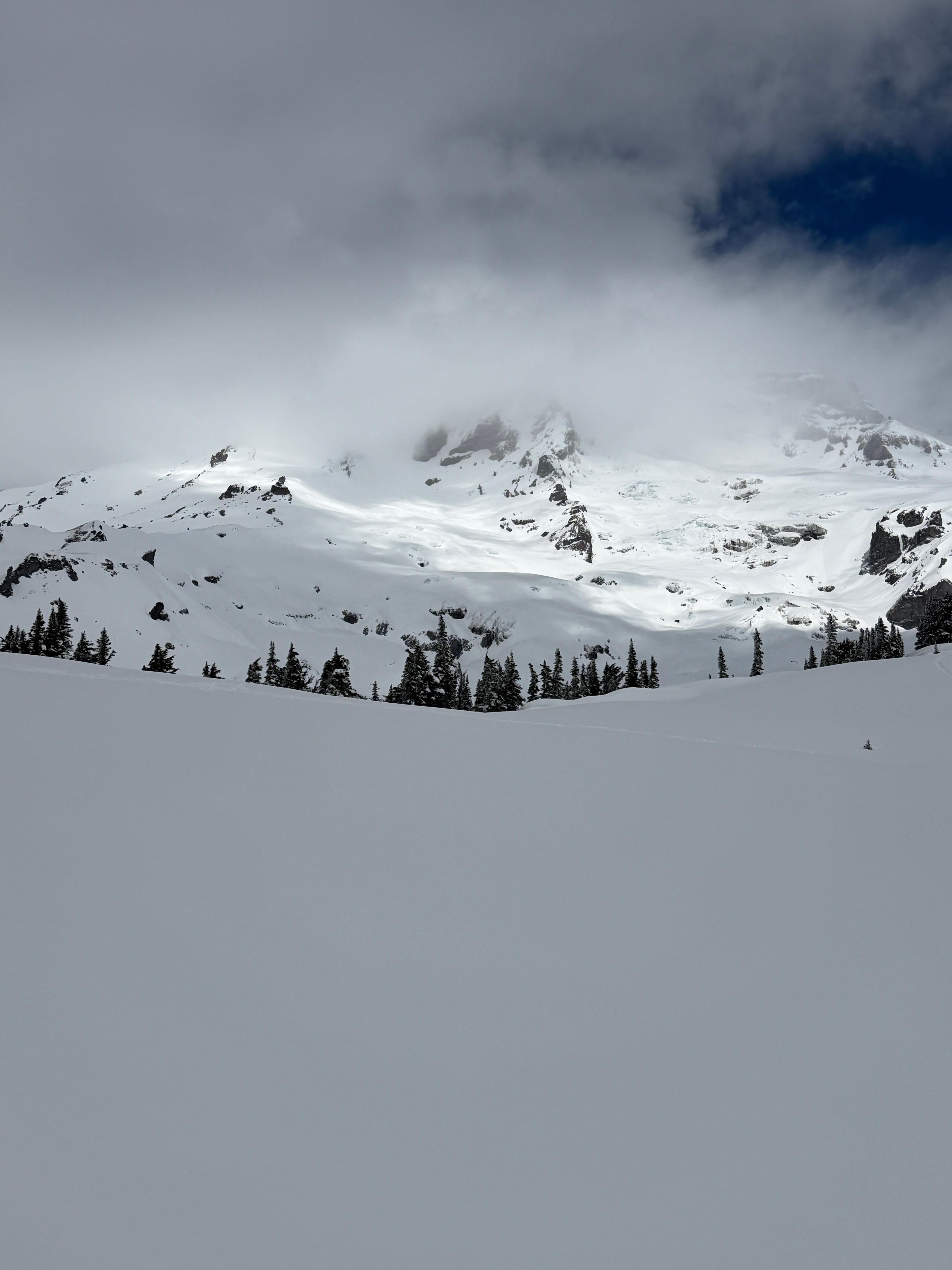 Our snowy Mt. Rainier hike