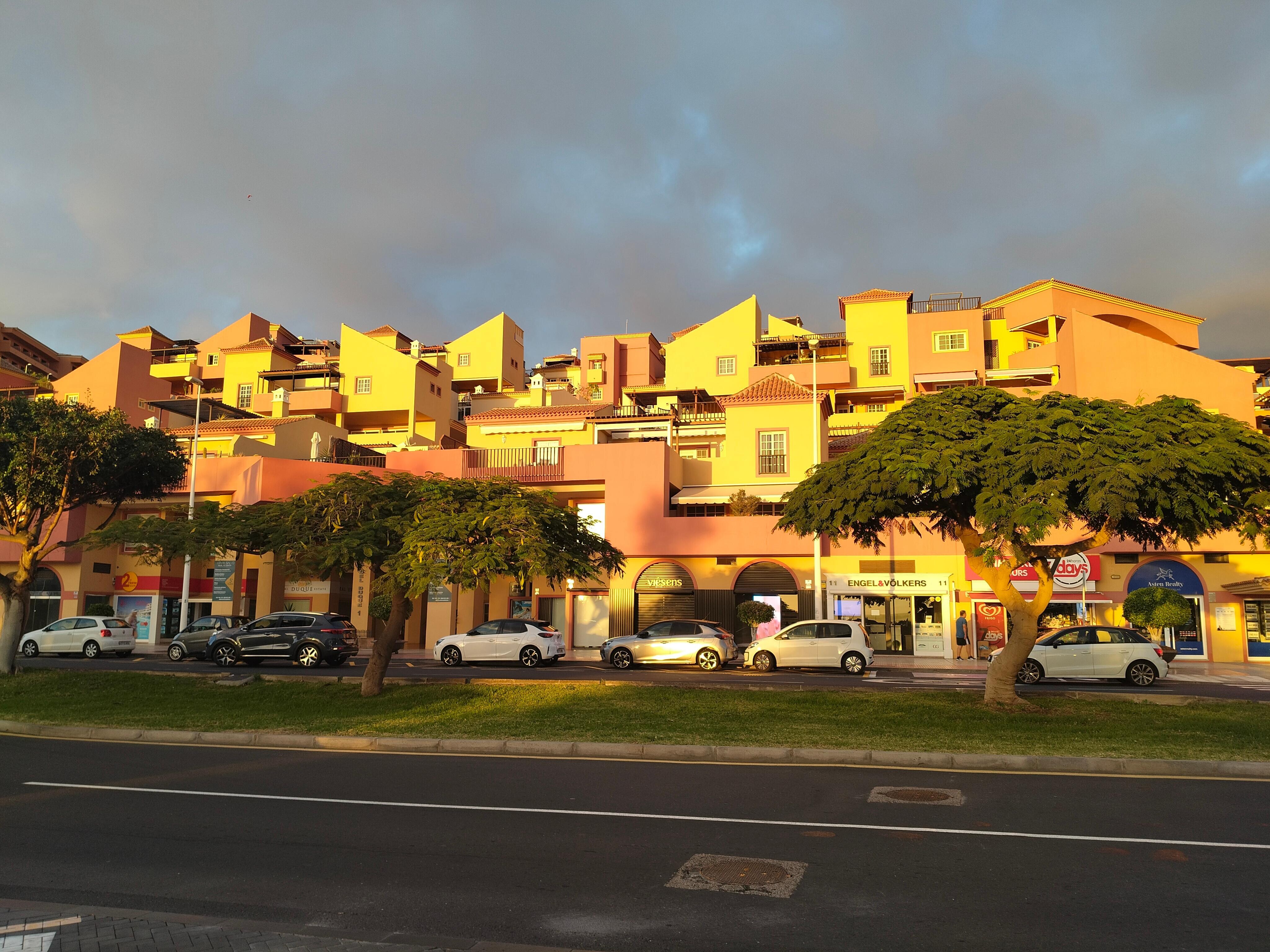 View of the complex from the main road 
