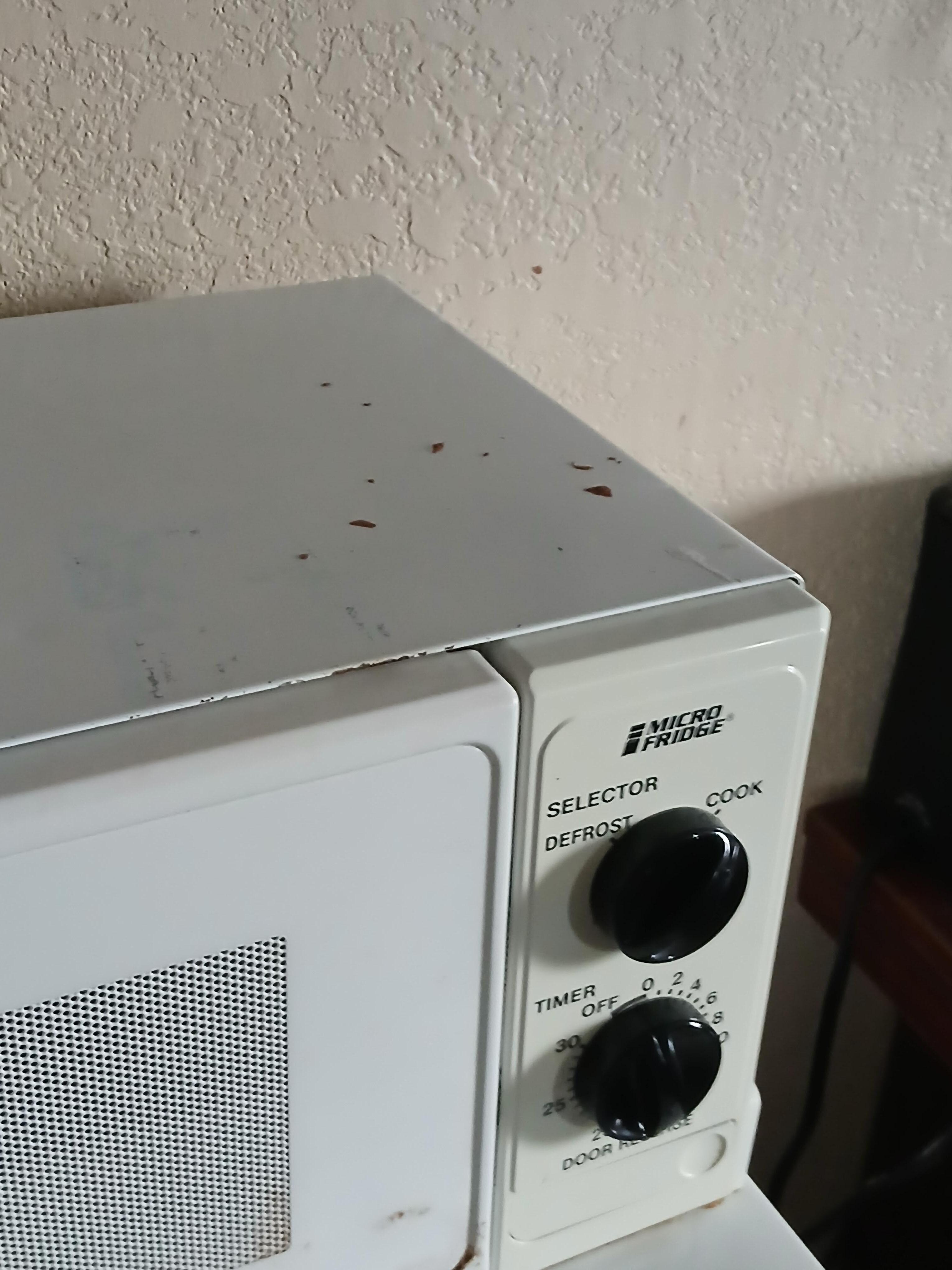 Dirty on top, was not clean 