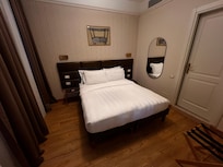 Bedroom. Bed was too hard, pillows were terrible. But it's Europe and it wasn't the worst I've slept in.