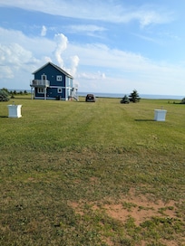 View of cottage from the road.