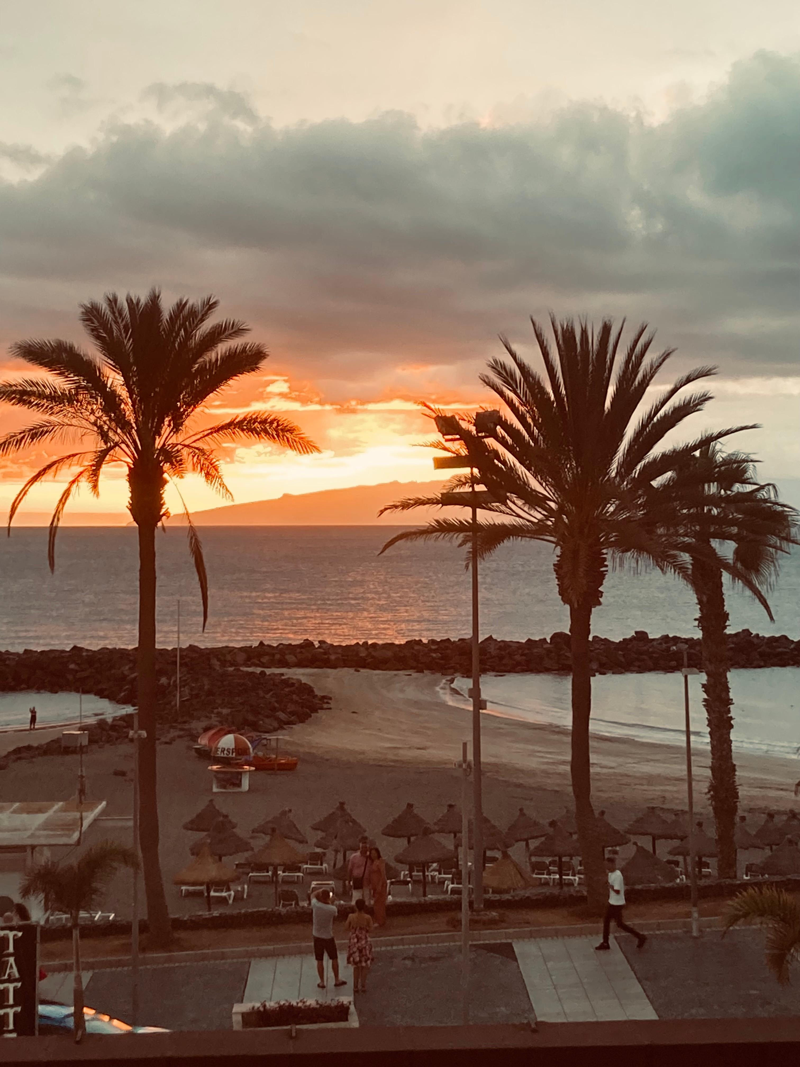 Sunsetting over La Gomera from seaview studio