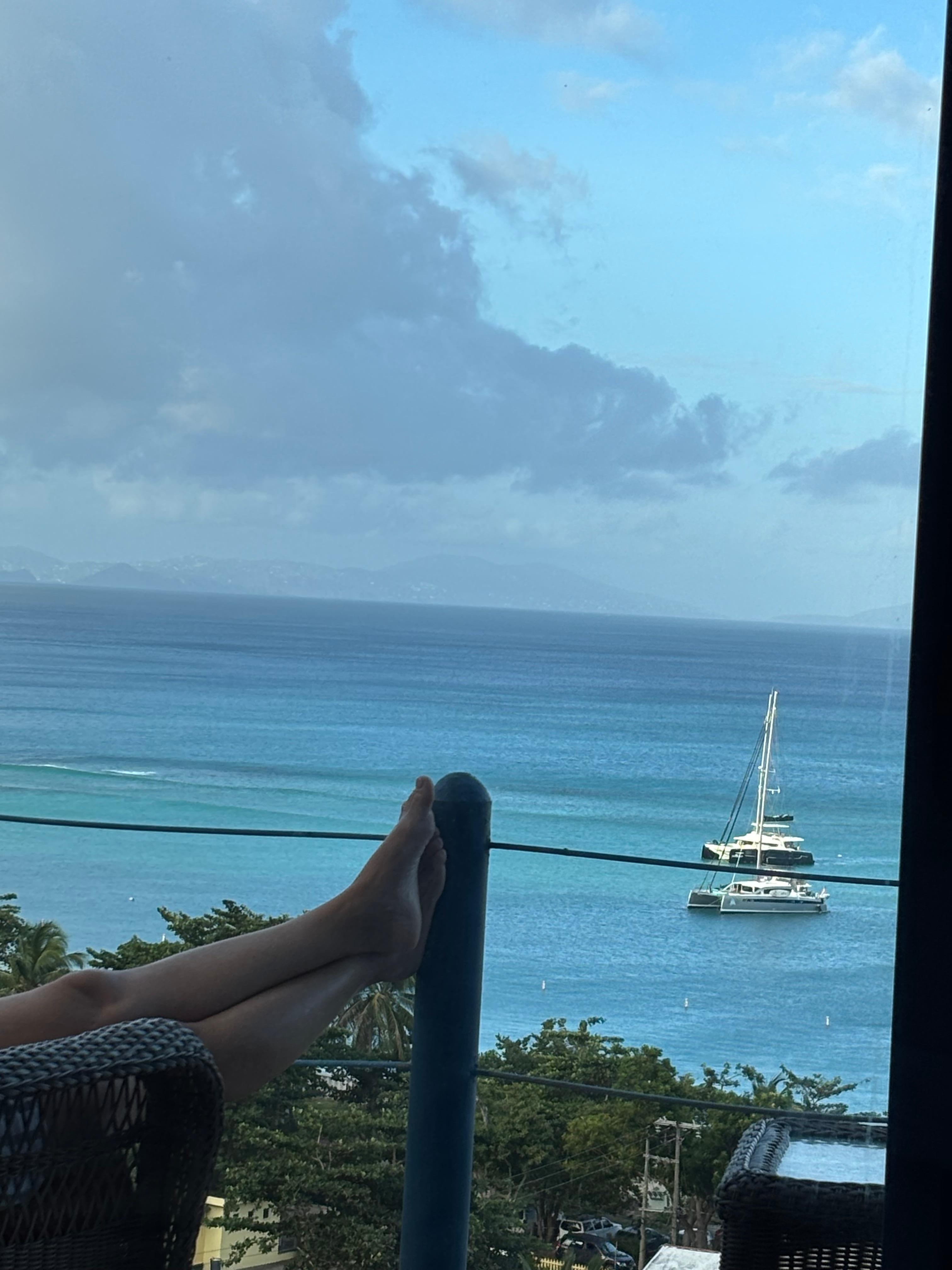 From the small balcony 