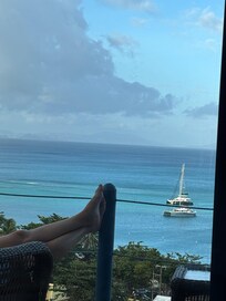 From the small balcony