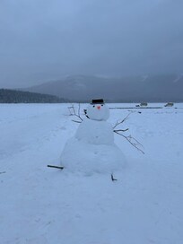 Fun things happen on the frozen pyramid lake.