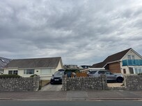 Damaged front wall