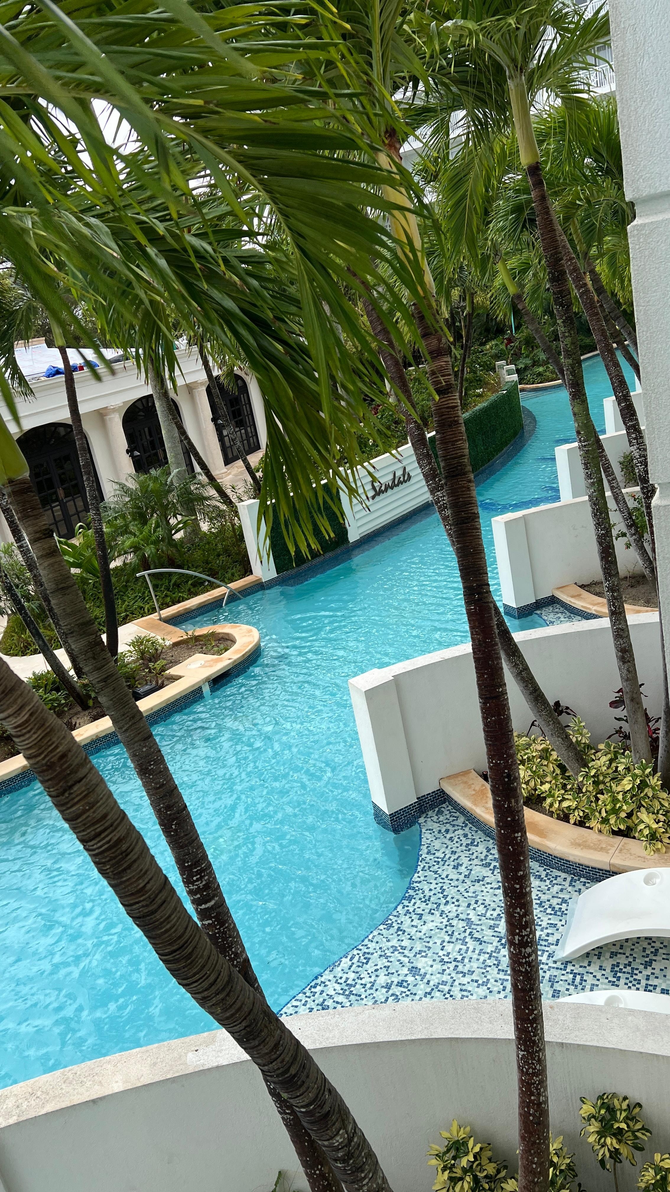 View from our room balcony