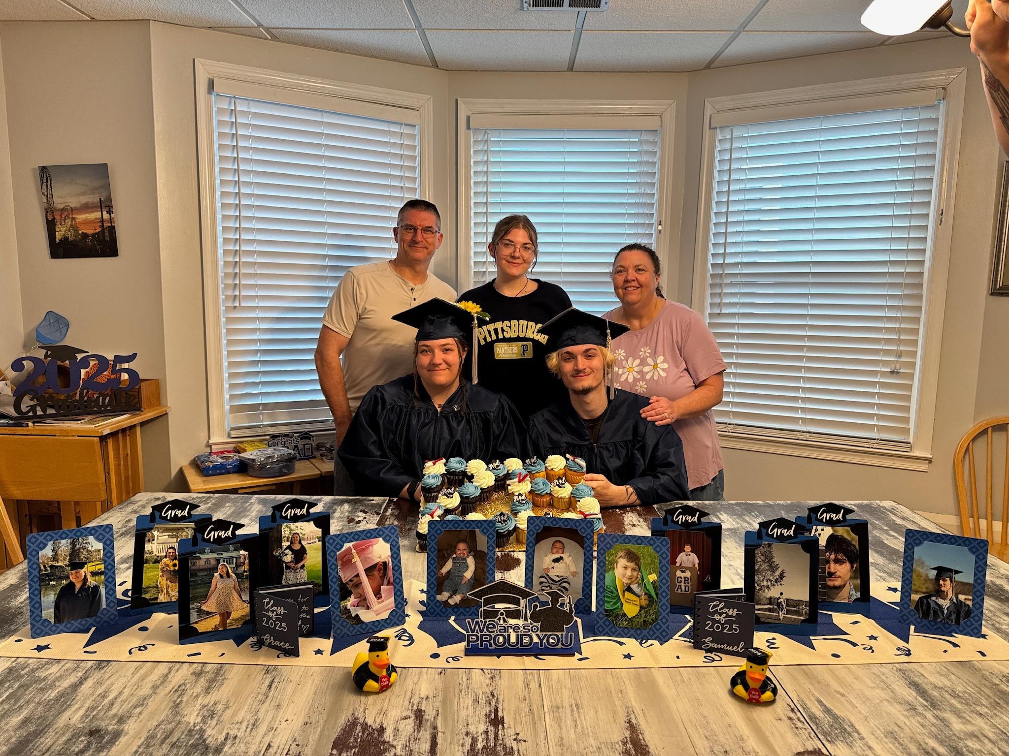 The reason for the trip. Our twins graduated high school! 