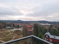 Utsikt mot Järvsö och Järvsö Klack.