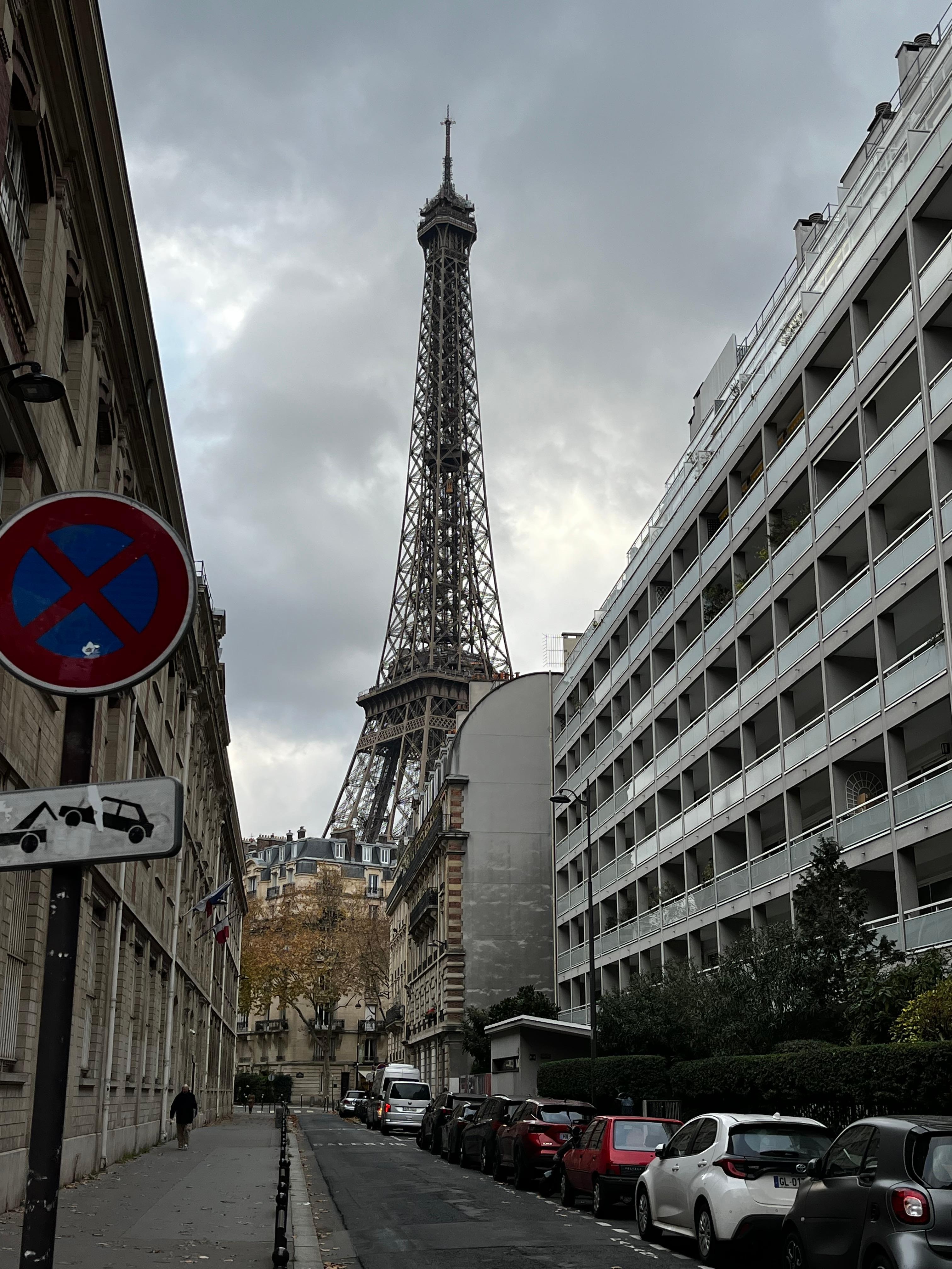 View from a block north of the Apt. 
