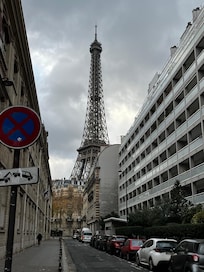 View from a block north of the Apt.