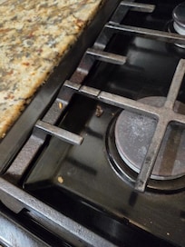 Dirty stove.