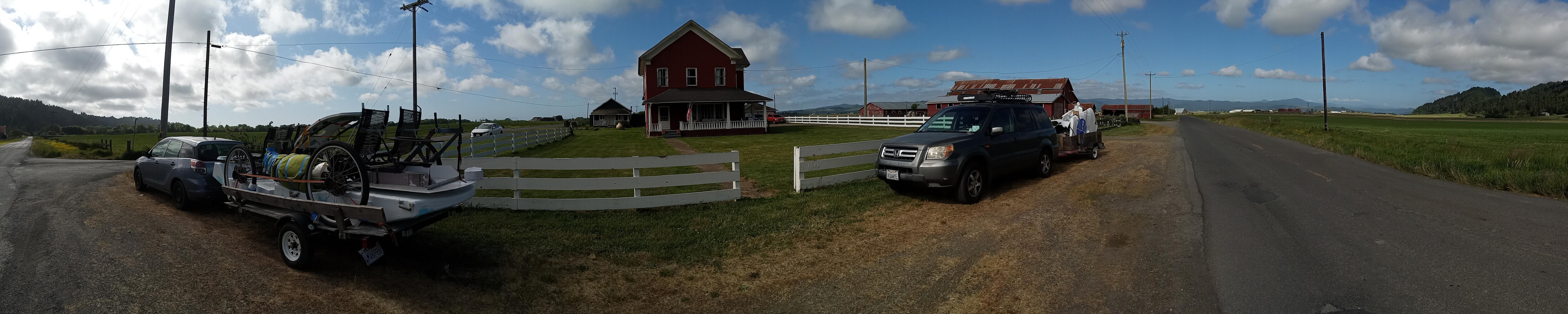 Panorama of the farmhouse