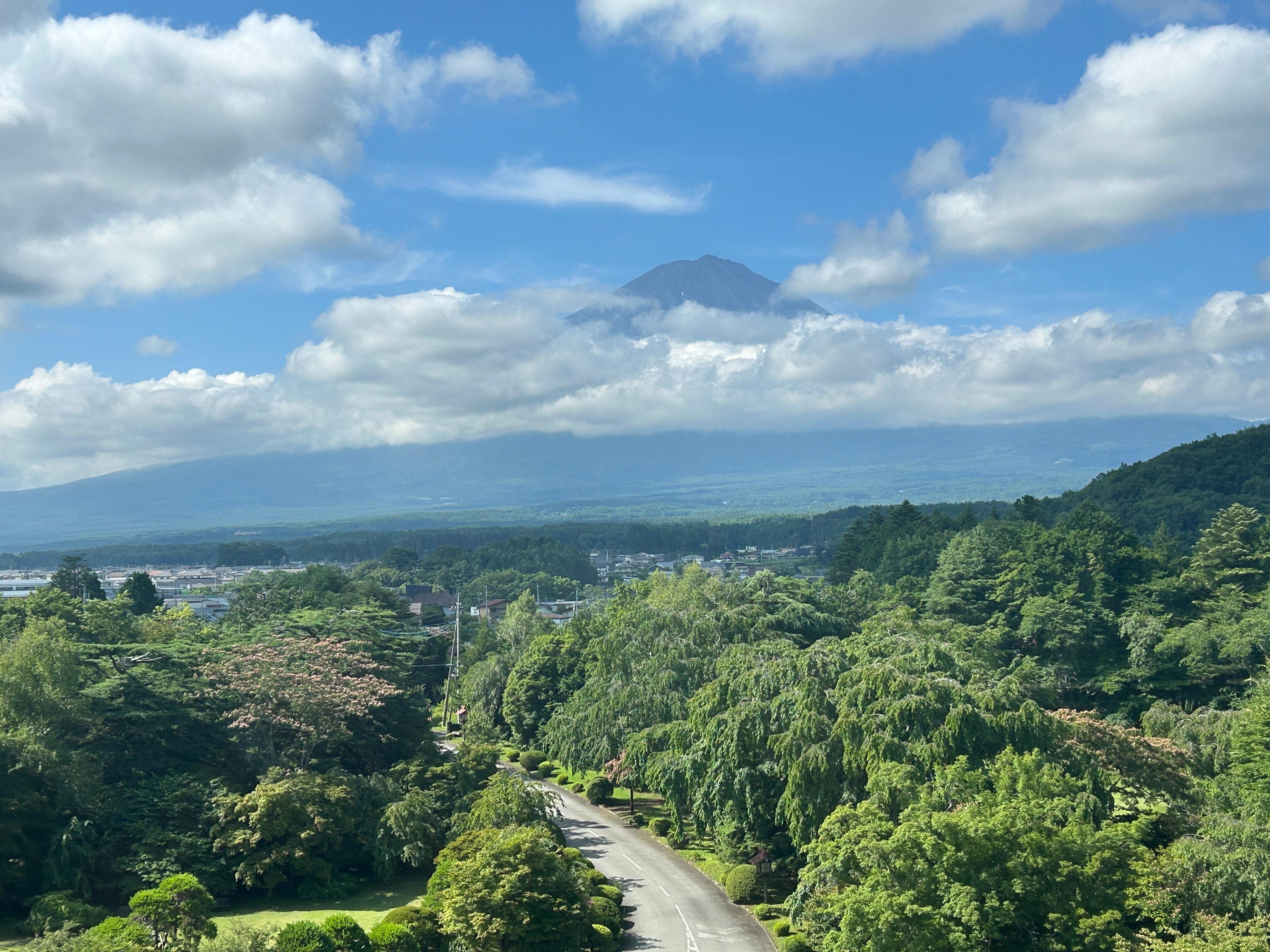 Fuji view from observation room
