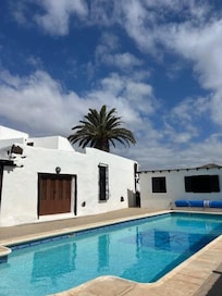 Blick vom Pool