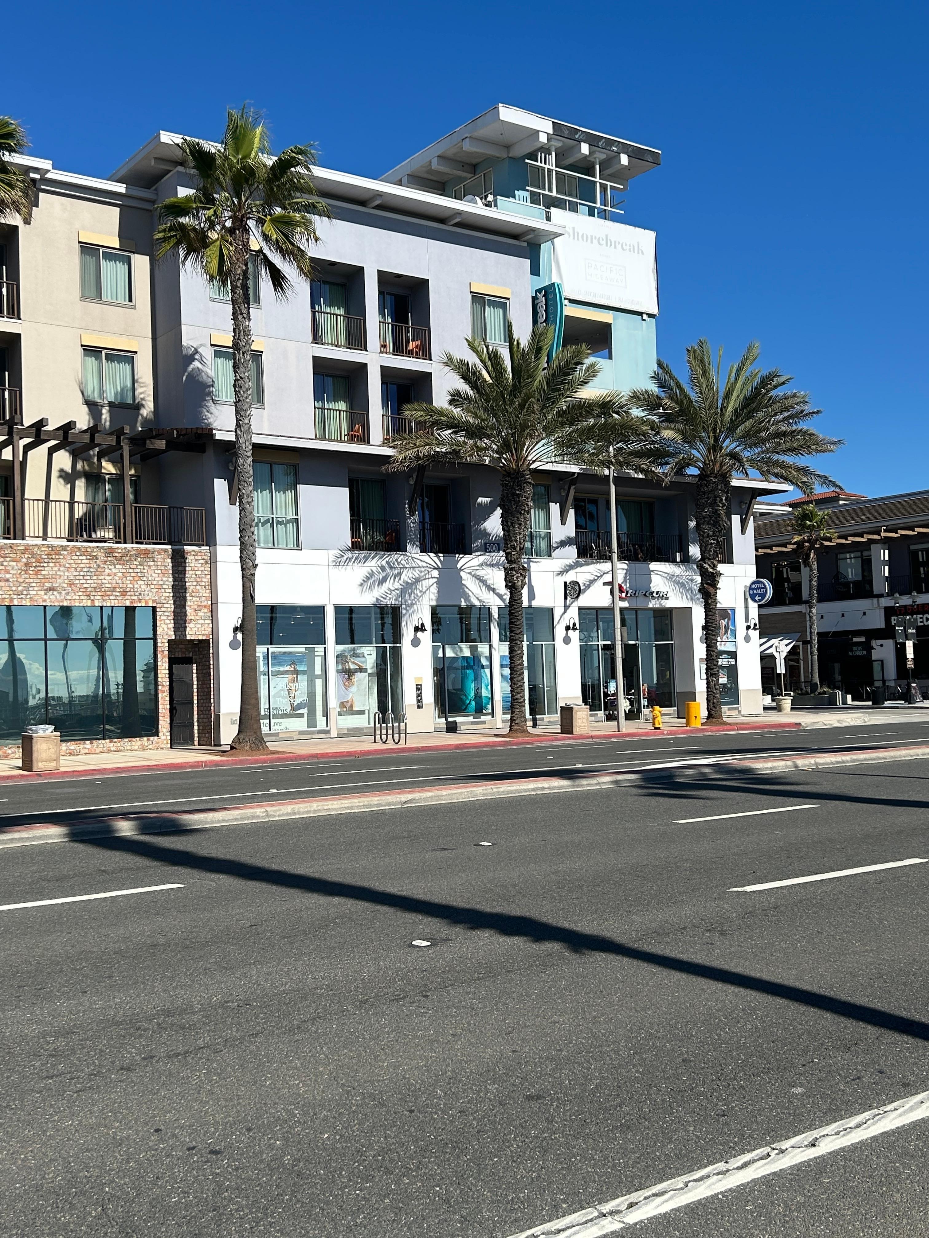 Outside of hotel right across from
Beach.  Inside is amazing! 