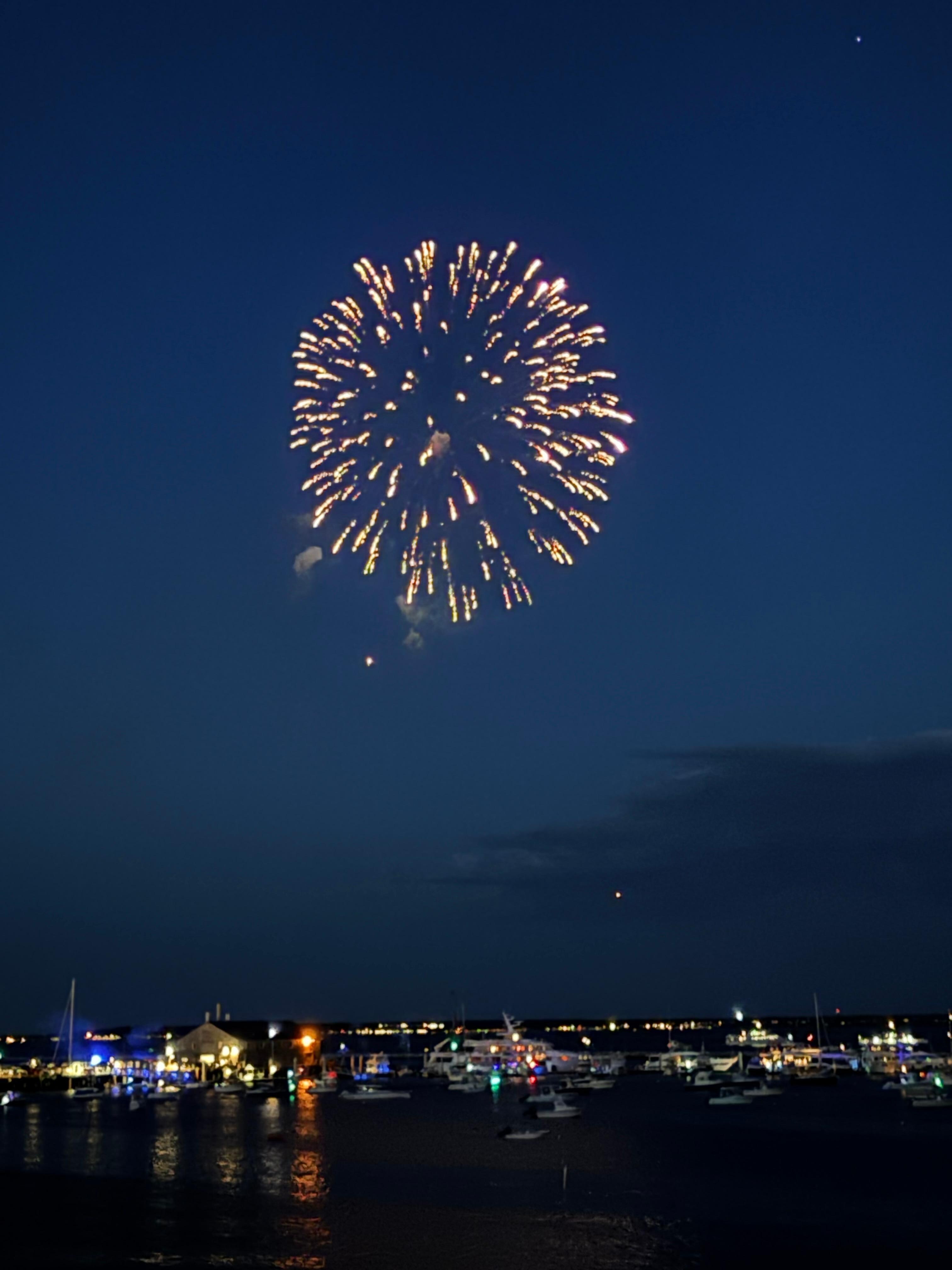Fireworks as seen from our balcony 