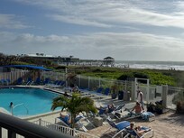 View of the pool/beach from main balcony