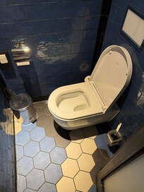 Tiny toilet space