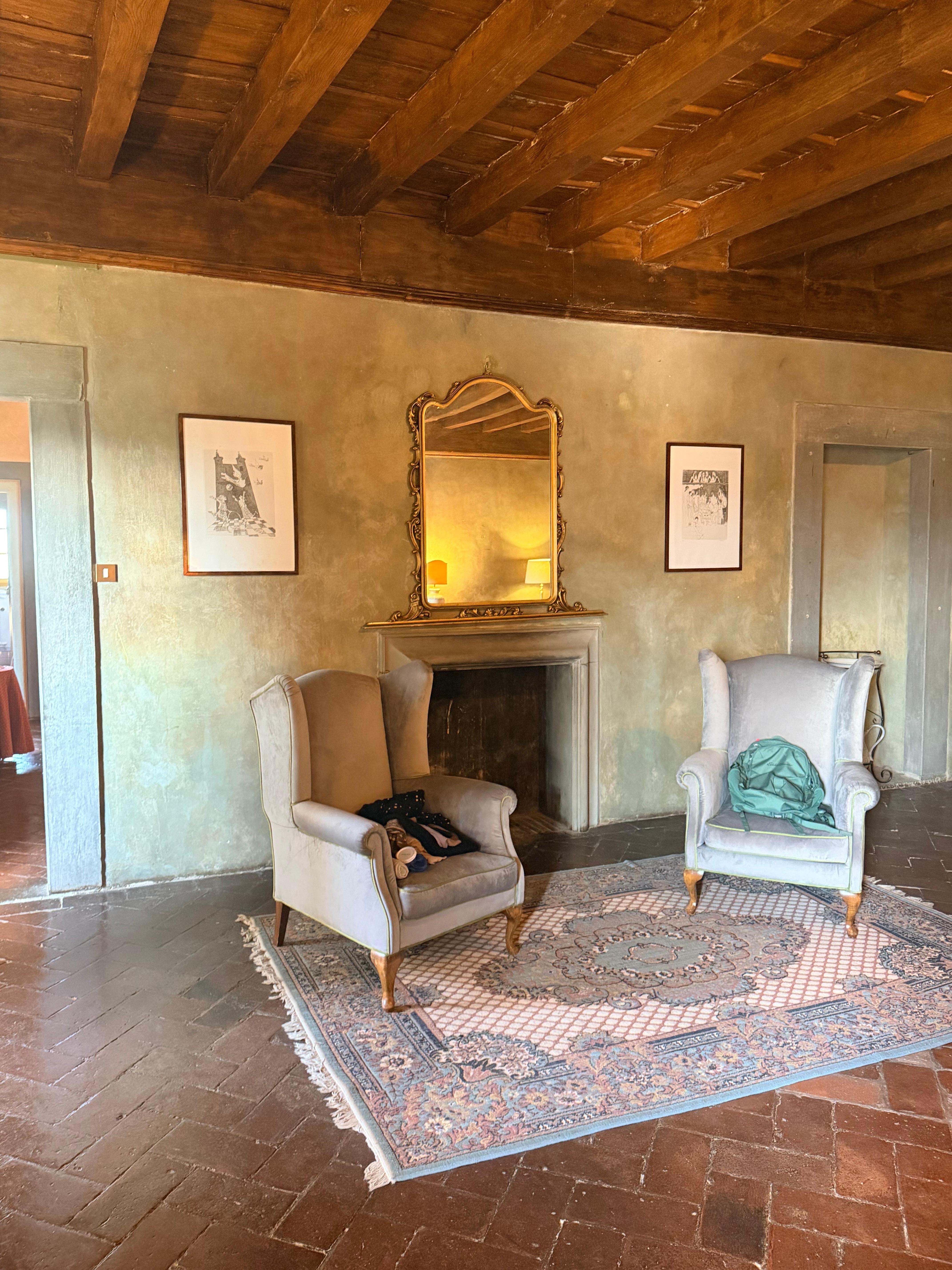 A sitting area that was part of the largest bedroom.  We also had a room with two beds,a living room and a kitchen.