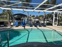 Pool overlooking the canal.