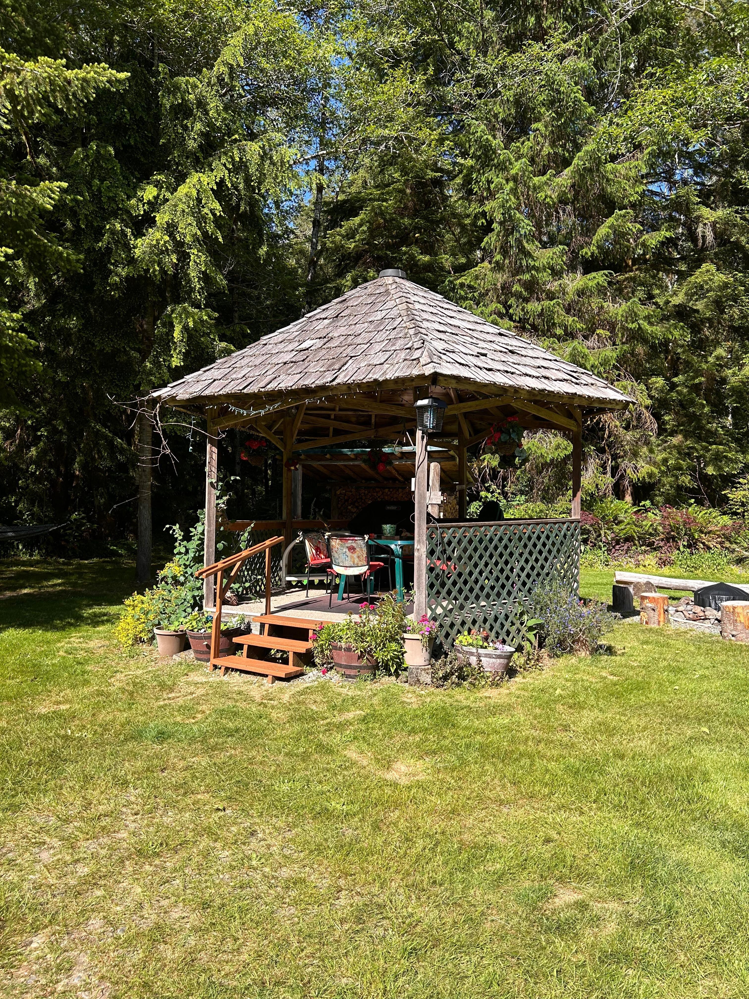 Gazebo with grill