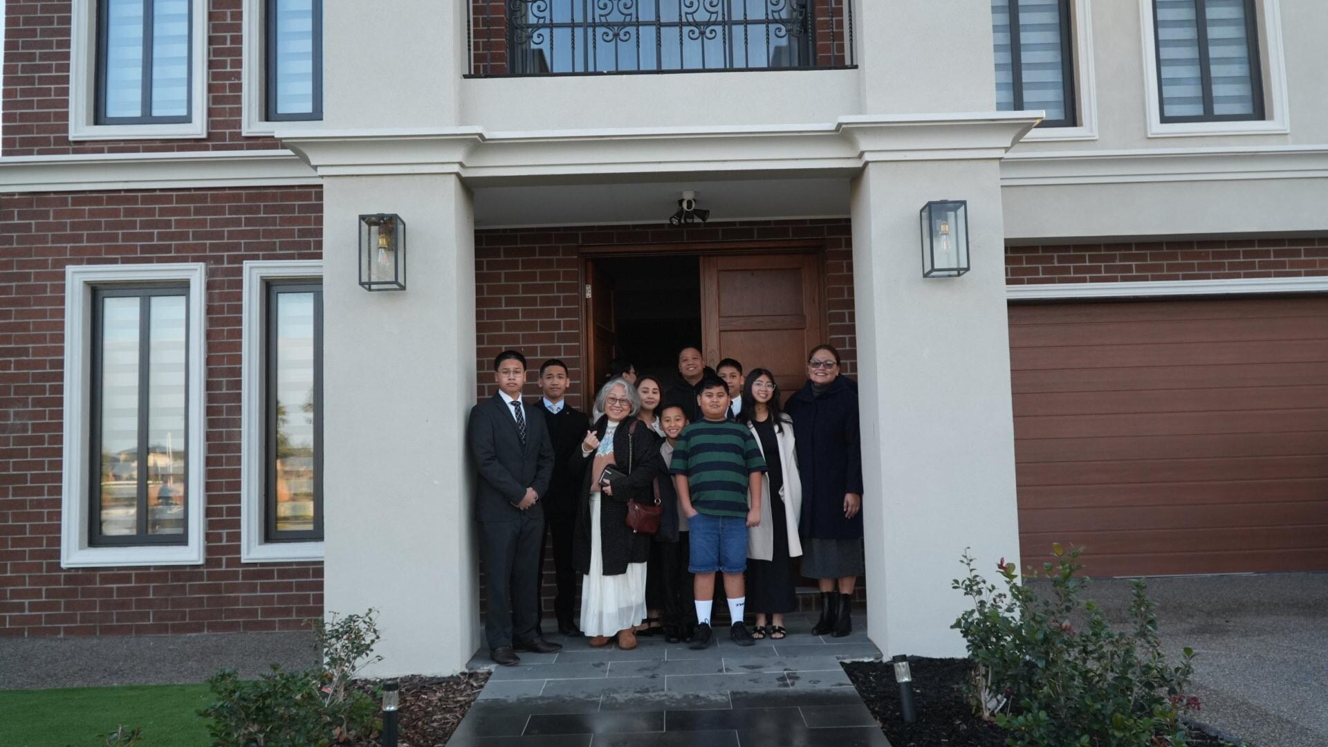 Family prior to going to church